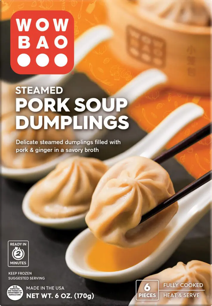 front of pork soup dumplings box