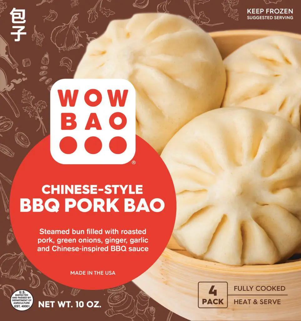 front of chinese-style bbq pork bao box