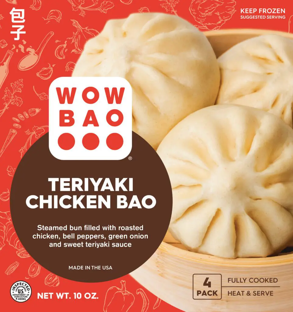 front of teriyaki chicken bao box