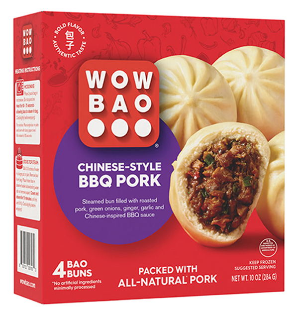 A delicious Chinese-style BBQ pork bao, featuring a soft, fluffy bun filled with savory, tender pork.