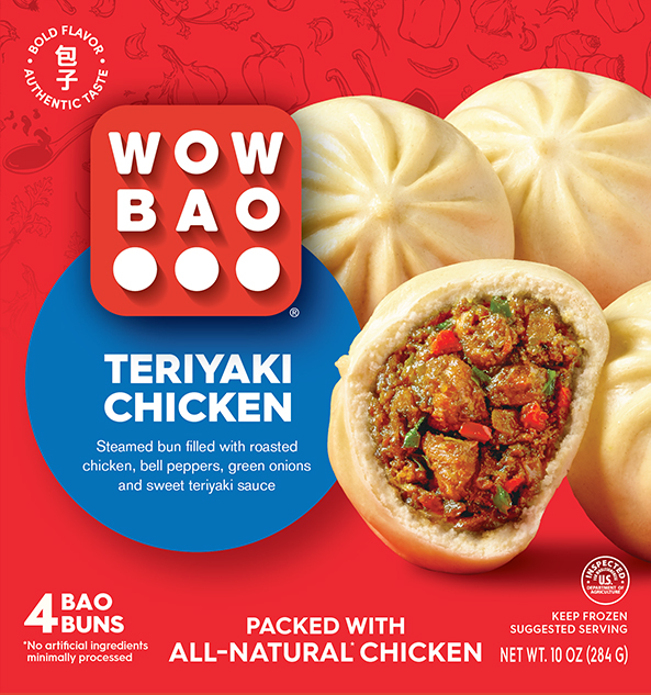 Wow Bao steamed bao buns with Teriyaki Chicken Bao