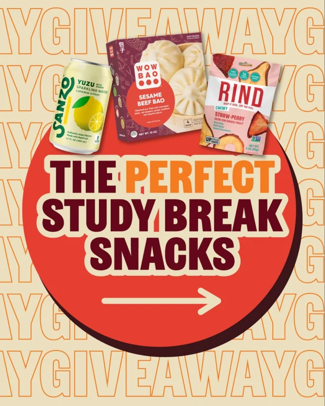 SIPS & SNACKS GIVEAWAY! 📚✨

We’ve teamed up with @drinksanzo + @rindsnacks to bring you the perfect study break snacks! 🥟🍓🍋 Whether you’re cramming for exams or just need a quick pick-me-up, these bites and sips will keep you going.

One lucky winner will receive:
🥟 A variety pack of Wow Bao favorites
🍊 A bundle of @rindsnacks’ wholesome, fruit-forward snacks
🥤 1 12pk of @drinksanzo Yuzu Sparkling Water

To enter:
1️⃣ Follow @wowbao, @drinksanzo, and @rindsnacks 
2️⃣ Like and save this post
3️⃣ Tag a friend who deserves a study snack break!

Want extra entries? Like & Comment on all participating brands’ last three posts for more chances to win.

Must be 18+ or older to enter. Giveaway open to continental U.S. residents only and ends Friday, 9/26 at 11:59pm PT. Winner will be randomly selected and notified via DM on Monday 9/29. This promotion is not sponsored, endorsed, or administered by Instagram. Only the accounts tagged above will contact you if you’ve won.

Good luck & happy snacking! 📚🫶