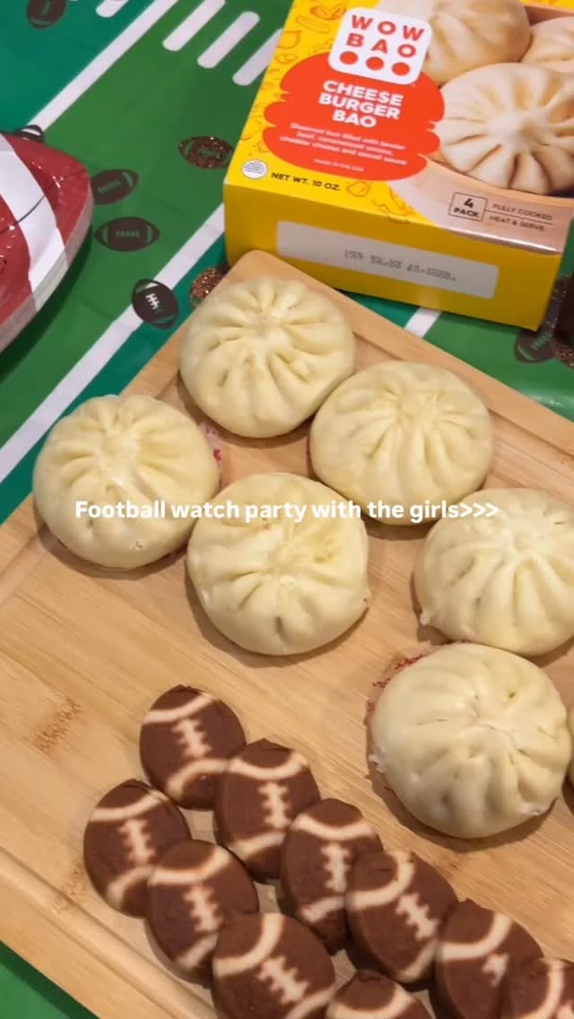 Some bring the spirit, some bring the snacks…we bring the bao! 🏈📣